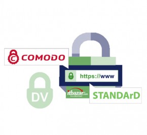 گواهینامه SSL DV شرکت Comodo لوگو ثابت تک دامنه