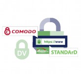 گواهینامه SSL DV شرکت Comodo لوگو ثابت تک دامنه