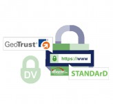 گواهینامه SSL DV شرکت GeoTrust لوگو ثابت تک دامنه
