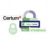 گواهینامه SSL DV شرکت Certum لوگو ثابت تک دامنه