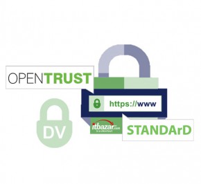 گواهینامه SSL DV شرکت OpenTrust لوگو ثابت تک دامنه