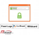 گواهینامه SSL DV شرکت GeoTrust لوگو ثابت Wildcard