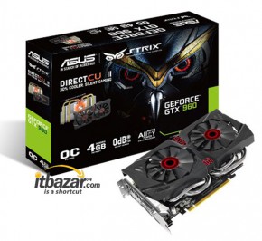 کارت گرافیک ایسوس STRIX-GTX960-DC2OC-4GD5