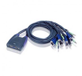 سوئیچ کی وی ام اتن CS64US 4-Port USB VGA/Audio Cable
