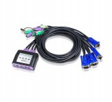 سوییچ کی وی ام اتن CS64A 4-Port PS/2 VGA/Audio Cable