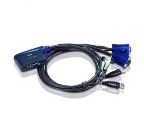 سوییچ کی وی ام آتن CS62US 2-Port USB VGA/Audio Cable