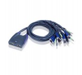 سوییچ کی وی ام آتن CS64U 4-Port USB VGA/Audio Cable