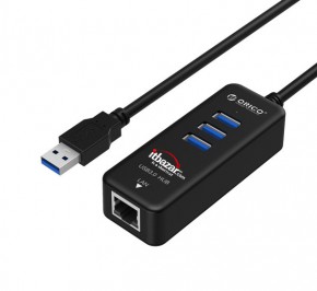 هاب یو اس بی اوریکو HR03-U3 USB 3.0-LAN 3Port