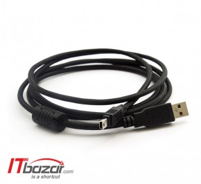 کابل مبدل بافو USB2 to Mini USB 2m 1FC Gold Mesh