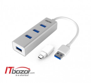 هاب یو اس بی یونیتک USB3 USB-C 4Port Y-3082B