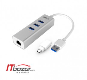 هاب یو اس بی یونیتک USB3 USB-C 4Port Y-3083B