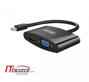 مبدل یونیتک Mini DisplayPort to HDMI VGA Y-6328BK