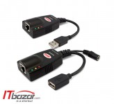 افزایش طول USB2 با کابل شبکه یونیتک 100m Y-2507
