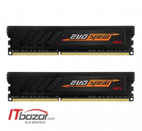 رم کامپیوتر گیل EVO SPEAR 32GB DDR4 2400 Dual