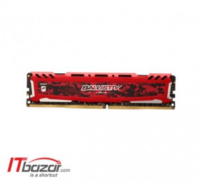 رم کامپیوتر کروشیال Ballistix Sport LT Red 4GB DDR4