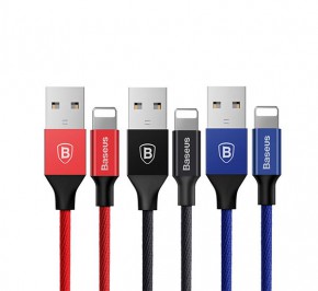 کابل مبدل بیسوس USB To Lightning Yiven 1.2m