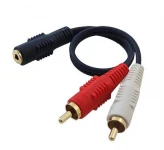 کابل مبدل صدا 2 به 1 RCA To 3.5mm Jack دایو TA392