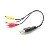 کابل مبدل USB 2.0 to 3 RCA Female