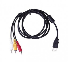 کابل مبدل USB2 to 3 RCA Male 2m 020