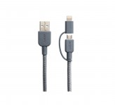 کابل مبدل سونی USB to Lightning /microUSB 1.5m