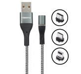 کابل مبدل ترانیو USB To m-USB/C/Lightning 1m XS4
