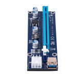 رایزر کارت گرافیک PCI-E 1X to 16X 100PCS 009S Blue