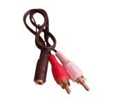 کابل مبدل صدا 2 به 1 RCA To 3.5mm Jack