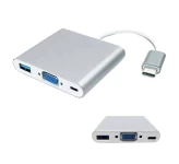 کابل مبدل پی نت USB Type-C to USB 3.0/VGA/Type-C