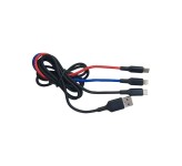 کابل دودا USB to MicroUSB /USB-C/Lightning 1.2m L8X