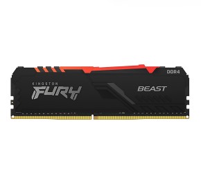 رم کینگستون FURY Beast RGB 16GB DDR4 3200MHz CL16