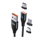کابل تاپکی USB to MicroUSB/USB-C/Lightning 1m AM63