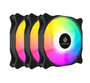 فن کیس کامپیوتر لاجی کی F321B 3 IN 1 ARGB