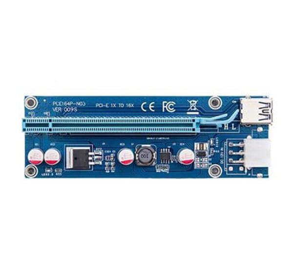 رایزر کارت گرافیک PCI-E X1 to X16 VER 009S با USB3.0
