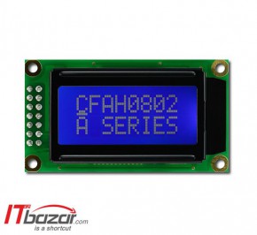 ماژول نمایشگر LCD کاراکتری آبی 8x2