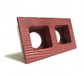 قاب هالوژن چوبی مربع عمیق دو قلو نورایلیا