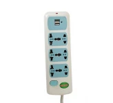 چند راهی برق ناینتی ناین 3AC 2.5m 2USB 061