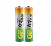 باتری نیم قلمی قابل شارژ جی پی GP65AAAHC-2UE2 650mAh