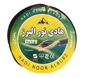 سیم برق افشان هادی نور البرز HA115BK 1*1.5