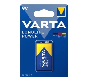 باتری کتابی وارتا آلکالاین LONGLIFE POWER 9V ALKALIN