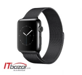 اپل واچ 2 Black S-Steel Case Black Milanese 42mm