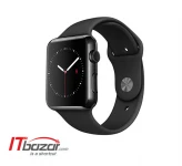 اپل واچ 2 Black S-Steel Case Black Band 42mm