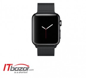 اپل واچ Black S-Steel Case Black Milanese 38mm