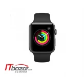 اپل واچ 3 Space Gray Aluminum Case Black Band 42mm