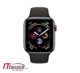 اپل واچ 4 Space Gray Aluminum Case Black Band 44mm