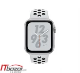 اپل واچ 4 Nike Silver Platinum Black Case Sport Band 44mm