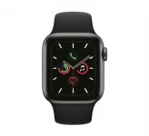 اپل واچ 5 Space Gray Aluminum Case Black Band 44mm