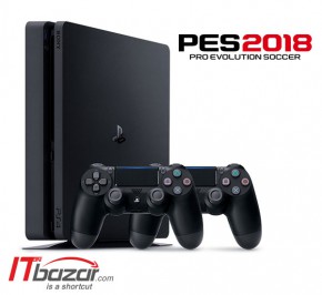 پلی استیشن PS4 Slim 1TB Region 2 با بازی PES2018