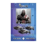 برچسب آی گیمر طرح God of War مخصوص پلی استیشن 4