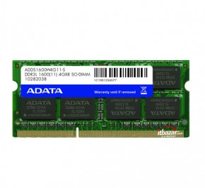 رم لپ تاپ ای دیتا 4GB DDR3L 1600MHz Single C11