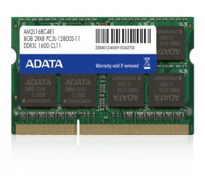 رم لپ تاپ ای دیتا 8GB DDR3L 1600MHz Single C11